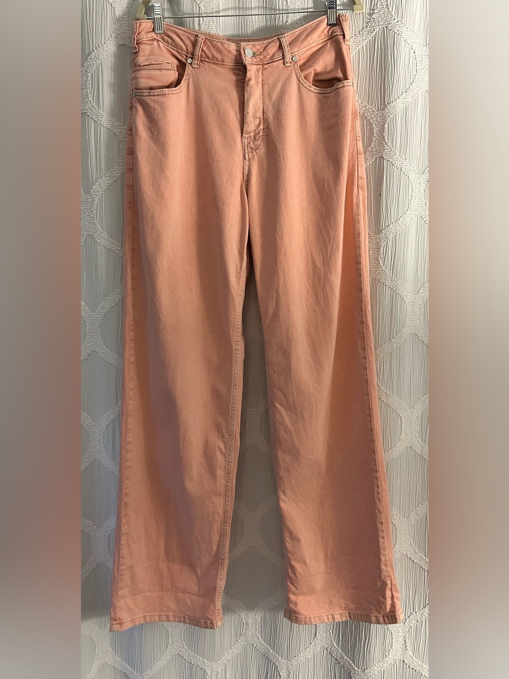 Pilcro Straight Leg Jeans in Peach
